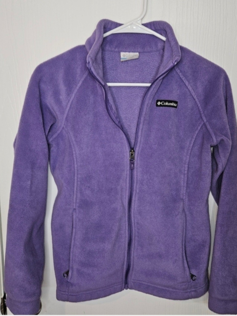 Columbia Purple Fleece Full Zip  with Black Logo